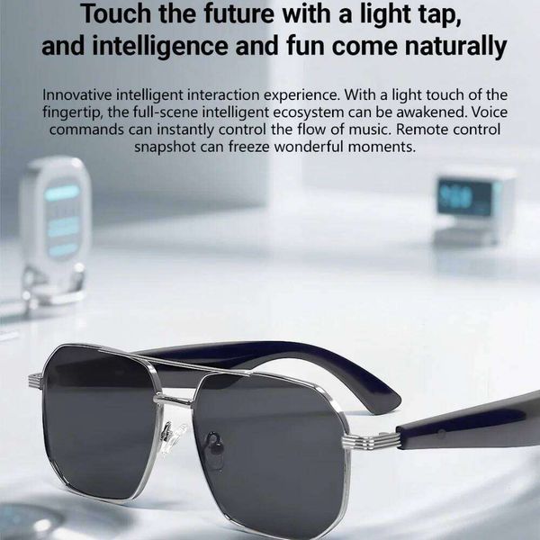 Gy300 Smart Glasses Intelligent Wirelesstranslation Glasses Sunglasses Voice Remote Control Music Eyewear Waterproof Eyeglasses