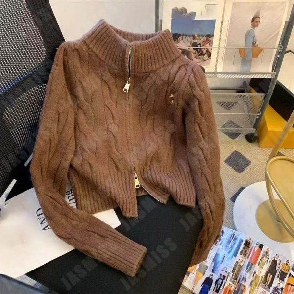 Womens Luxury Sweater Designer Pullover For Woman Fashion Turtleneck Autumn Long Sleeve Cardigan Logo Embroidery Coat -9 Basic Lady Jacket Tops, Brown
Womens Luxury Sweater Designer Pullover For Woman Fashion Turtleneck Autumn Long Sleeve Cardigan Logo Embroidery Coat -9 Basic Lady Jacket Tops, Brown