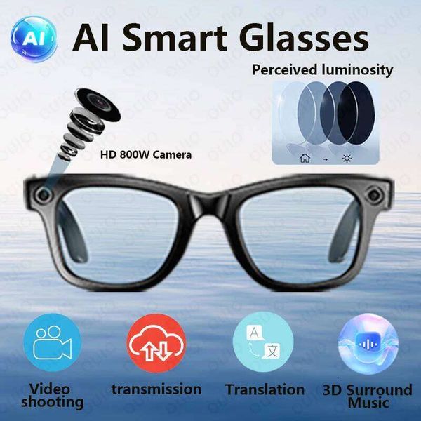 AI Voice Men Women Taking Video Recording 32Mp Memory Photos Transmission Anti-Blue Light Sun Smart Glasses