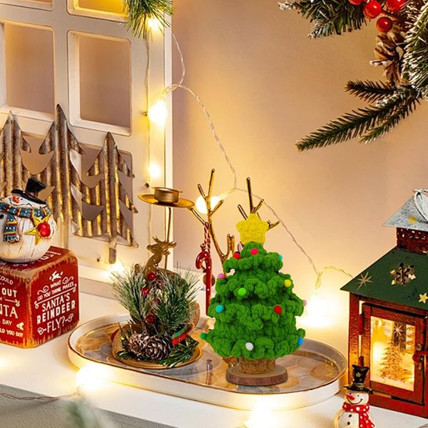 Finished Christmas Tree: Pure Handmade Wool-Knitted Christmas Gift Decoration, Festive Creative Gift Ornament, Suitable for Store, Holiday, Home and Office Decoration
Finished Christmas Tree: Pure Handmade Wool-Knitted Christmas Gift Decoration, Festive Creative Gift Ornament, Suitable for Store, Holiday, Home and Office Decoration