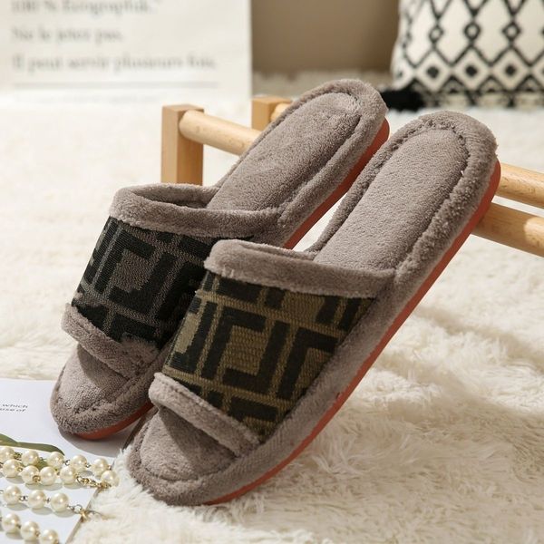 Designer Home-made Fuzzy Warmth Suitable Autumn Winter One-piece Style For Couples Men's And Women's Slippers
Designer Home-made Fuzzy Warmth Suitable Autumn Winter One-piece Style For Couples Men's And Women's Slippers