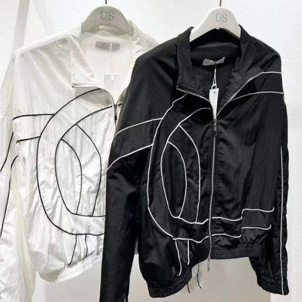 Designer Coat Wide Leg Pants Set Trendy Fashion Sports Design Inkjet Color Zipper Long Sleeve Coat Wide Leg Pants Two Piece Set, Black
Designer Coat Wide Leg Pants Set Trendy Fashion Sports Design Inkjet Color Zipper Long Sleeve Coat Wide Leg Pants Two Piece Set, Black