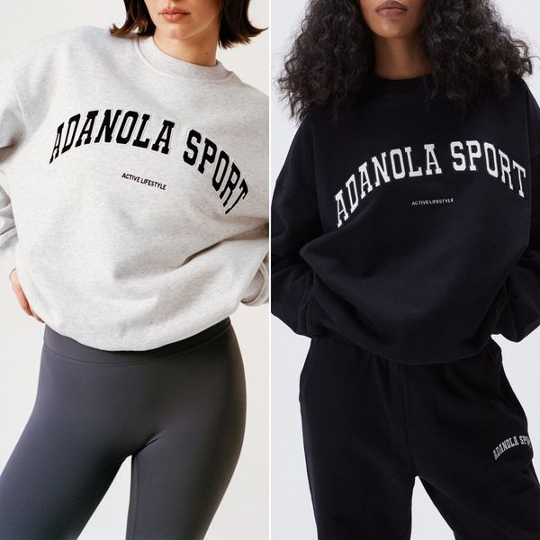 Womens Sweatshirts 25 Year Autumn New Letter Embroidered Round Neck Sweatshirt European And American Style Casual Long Slved Looped Sweater S260525