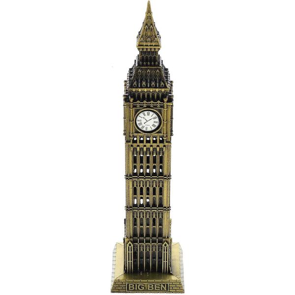Big Ben Model Decorative Building Sculptures Resin Architectural 3d Puzzles Adults London souvenirs England Metal Building Model X251009