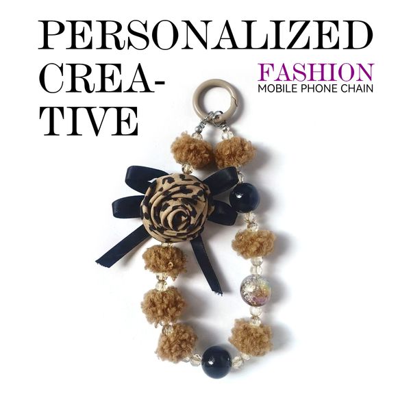Leopard-print rose, plush ball bead phone strap, creative design, multiple colors available, stylish and versatile, anti-loss, easy to carry
Leopard-print rose, plush ball bead phone strap, creative design, multiple colors available, stylish and versatile, anti-loss, easy to carry