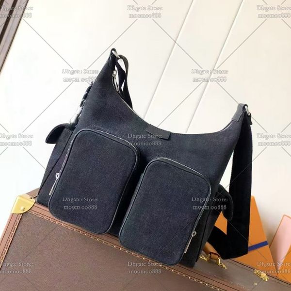 Designer Cargo Hobo Bag 31cm Black