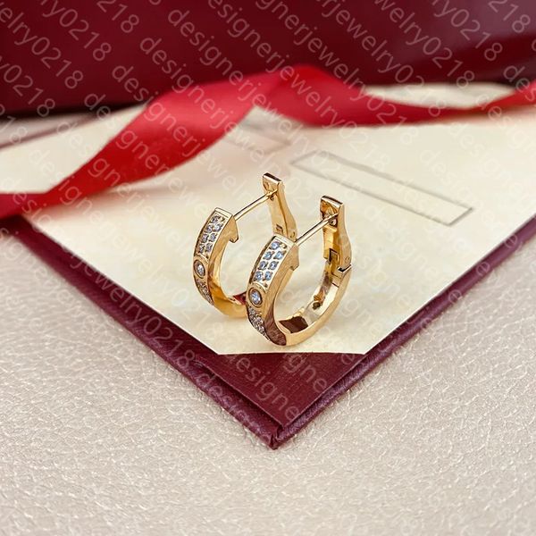 earrings designer earrings for women v-gold sterling silver needle inlaid 2 row diamond plated gold earrings classic personalize designer jewellery woman daily