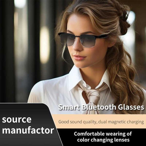 Fashion Sunglasses GS06 Smart Colorchanging Bluetooth Glasses Color Change In 3 Seconds For CallMusic DrivingNavigation X251011