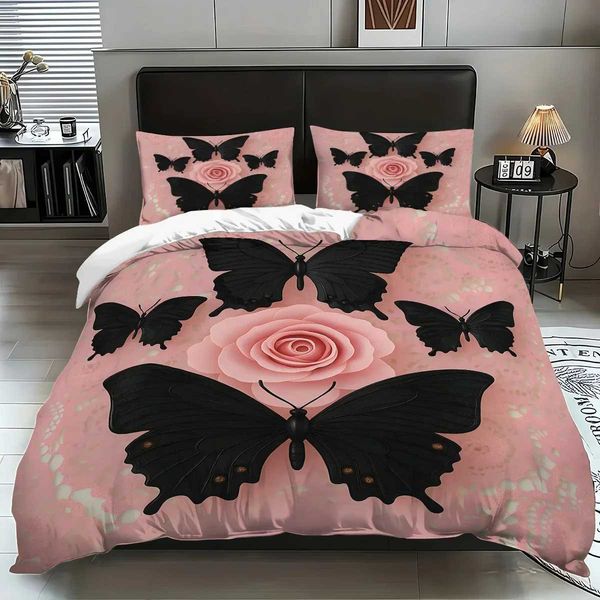 3Pcs Pink Floral Bu…