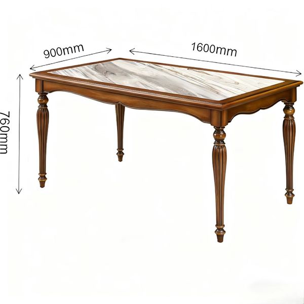 Zhong zhixin European-style rectangular dining table with high-end luxurious design crafted from solid wood
Zhong zhixin European-style rectangular dining table with high-end luxurious design crafted from solid wood