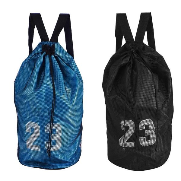 Outdoor Sport Football Bag Large Capacity Mesh Drawstring Bag Basketball Soccer Sport Training Backpack Shoulder Ball Bag Holder 251008