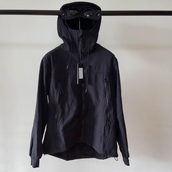 2025 FW mens Jackets Frivolous Casual solid shirt The lapel is versatile Chaopai Black tooling coat European and American simple top Metal nylon fabric