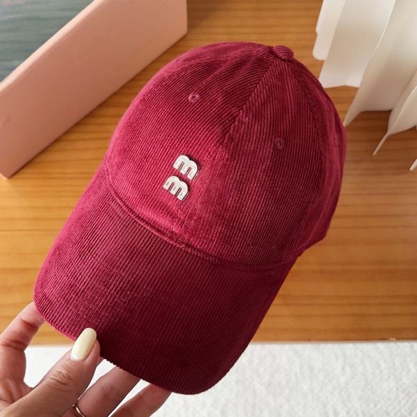 Red Cap Velvet Embr…