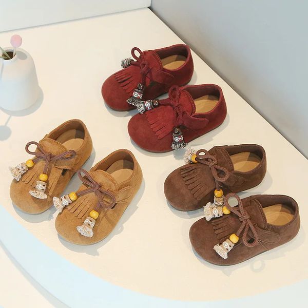 Girls' Casual Sneakers Autumn Toddler Flat Shoes Flower Children Retro Classic Fashion Nonslip Kids Running Sport Shoes