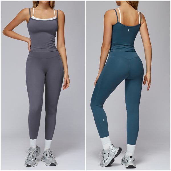 3092 Women Yoga Outfit Suits 2 pcs Pants — compare prices at CompareOffers