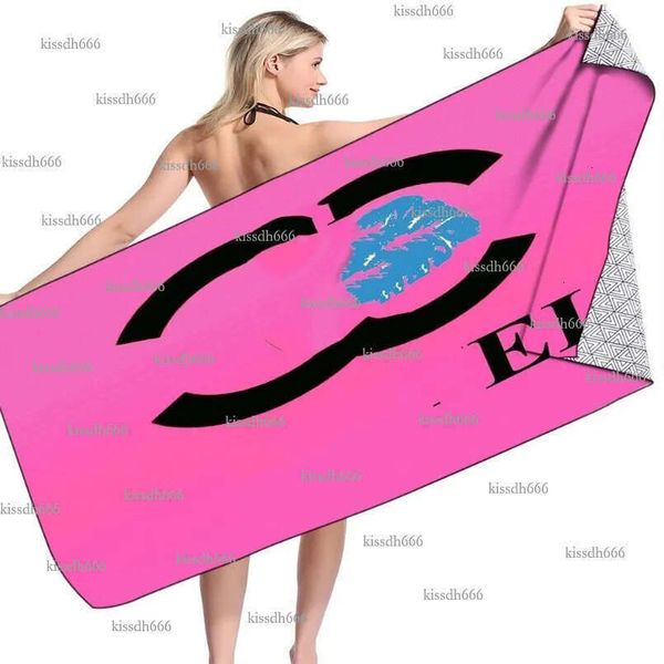 Top designer bath towels, comfortable and portable adult and children's bath towels, printed letter beach absorbent towels wholesale beach towels-Towel