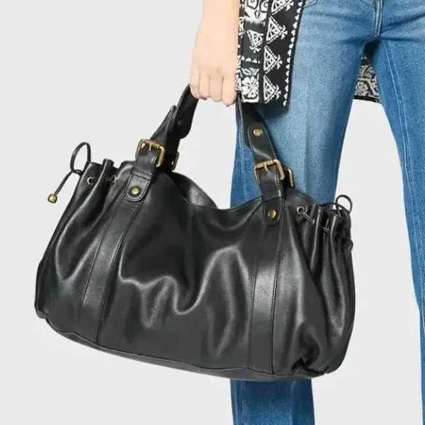 Womens Vintage Handbag New Fashion Solid Color Tote Bag Lux…