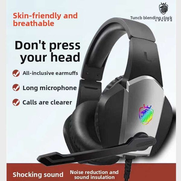 Tuner A1 Wired with Microphone Computer PUBG Gaming E-sports Internet Cafe Headset Teaching Online Class Over-ear Headphones