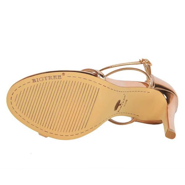 Heels Women Fetish 8cm 11cm High Summer Mid Low Heels ampagne Gold Sandals Roman Pumps Lady Gladiators Stiletto Stripper Shoes Z251015