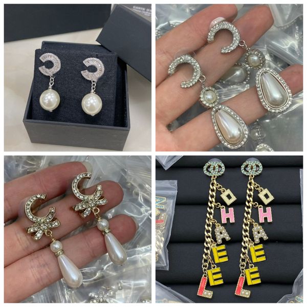 Fashion 18K Gold Plated Luxury Earrings Designers Letter Hook Women Dangle Crystal Earring Wedding Party Jewerlry Gift
Fashion 18K Gold Plated Luxury Earrings Designers Letter Hook Women Dangle Crystal Earring Wedding Party Jewerlry Gift