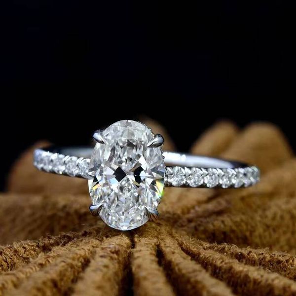 IGI Certified Lab Diamond Rings 925 Silver 14k 18k Solid Gold Rings Lab Grown Diamond Engagement Ring for Women Fashion Jewellery