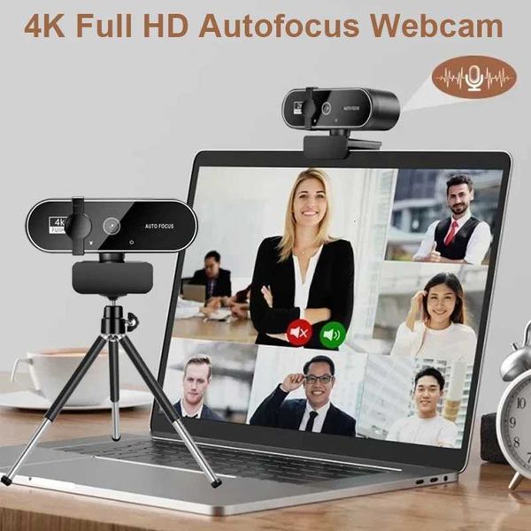 4K 2K 1080P Webcam with Microphone Autofocus 8MP Full HD Camera for Windows PC Laptop IOS Macbook External Web Cam Video Calling X251018