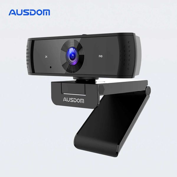 AUSDOM AW651S 2K Stream Webcam with Microphone Web Camera with Privacy Cover Autofocus PC Camera for SwitchLaptop X251018