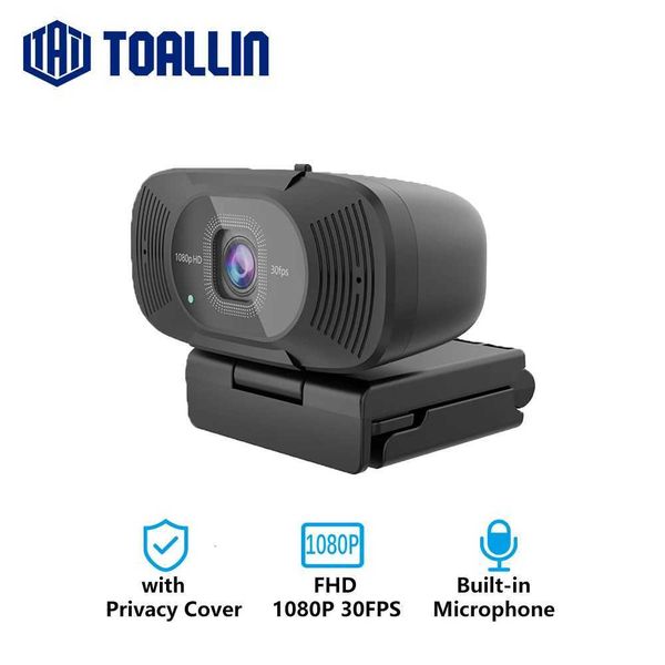 TOALLIN PC Camera 1080P HD Webcam usb Camera PC with Dual Microphone mini Web Camera for Conferening Live Streaming 90 FOV X251018