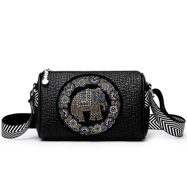 New zipper pocket diamond-encrusted printed bags wide strap single-shoulder cross body bag for women, White
New zipper pocket diamond-encrusted printed bags wide strap single-shoulder cross body bag for women, White