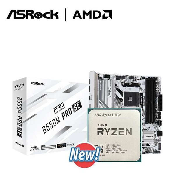 Asrock B550M Pro SE CPU AMD Ryzen 5 Ryzen 7 chipset AMD PRO565 Motherboard New Suit Socket AM4 All but without cooler