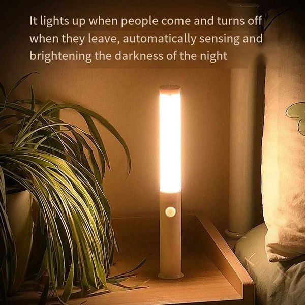 Smart Motion Sensor Night Light Rechargeable Portable LEDCabinet Closet Light Handheld Mode Lighting for Car Home Wardrobe Decor X251021