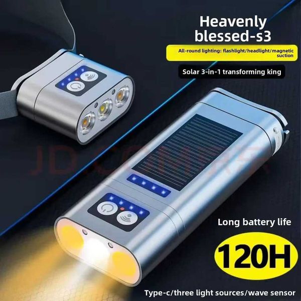 Led Multi Functional Flashlight Detachable And Assembled Headlight Large Capacity And Long Endurance Fishing Light Power Bank X251021