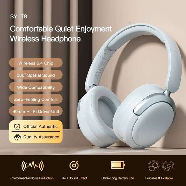 EOENKK Chioce Original Sy-T8 Wireless Headphones Bluetooth 5.4 20H Long Battery Life Noise Reduction Gaming Headset With Mic