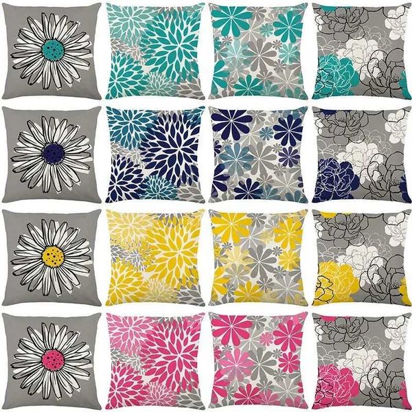Outdoor Waterproof Cushion Cover 45x45 Polyester Floral — compare prices at CompareOffers