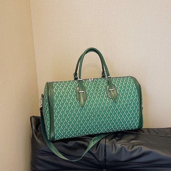 New Lingge Travel Bag Large Capacity Waterproof Shoulder Cross-Body Handbag Trend All Luggage Boarding Bag 2025s hot