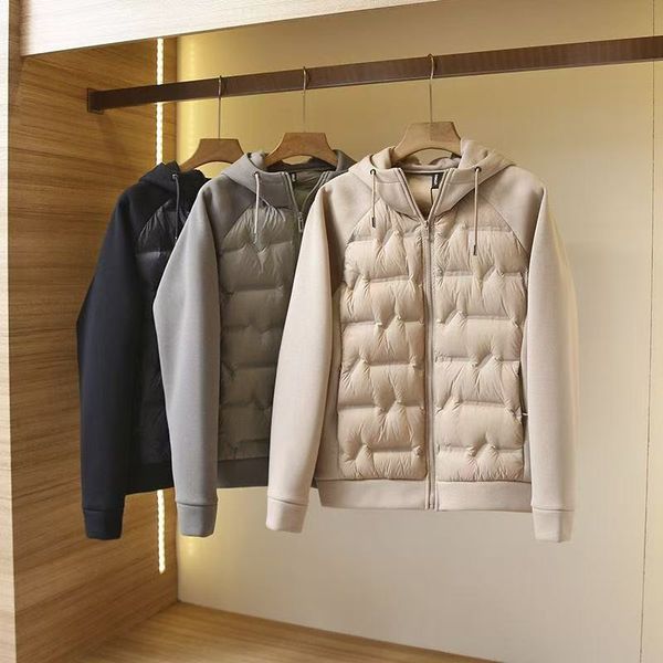 Men's lightweight hooded jacket for the autumn and winter seasons of 2025, warm and sporty men's new style, with built-in cold proof splicing down jacket01, Khaki
Men's lightweight hooded jacket for the autumn and winter seasons of 2025, warm and sporty men's new style, with built-in cold proof splicing down jacket01, Khaki