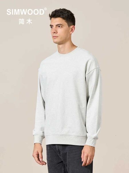 Simwood 2025 Autumn New Men Casual Minimalist Sweatshirts O…
