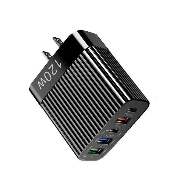 120W Multi-Port Super Fast USB Charger Compatible with iPhone 16 Huawei Type-C Interface PD Charging