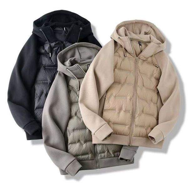 Men's lightweight hooded jacket for the autumn and winter seasons of 2025, warm and sporty men's new style, with built-in cold proof splicing down jacket, Black
Men's lightweight hooded jacket for the autumn and winter seasons of 2025, warm and sporty men's new style, with built-in cold proof splicing down jacket, Black