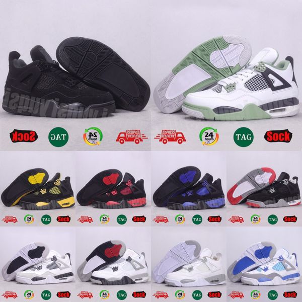4sss Basketball Shoes For Men Women 4s Military Black Cat Pine Green Seafoam White Oreo Red Thunder Cement Unc Medium Olive Sail Mens Trainers Outdoors Sneakers, #-20
4sss Basketball Shoes For Men Women 4s Military Black Cat Pine Green Seafoam White Oreo Red Thunder Cement Unc Medium Olive Sail Mens Trainers Outdoors Sneakers, #-20