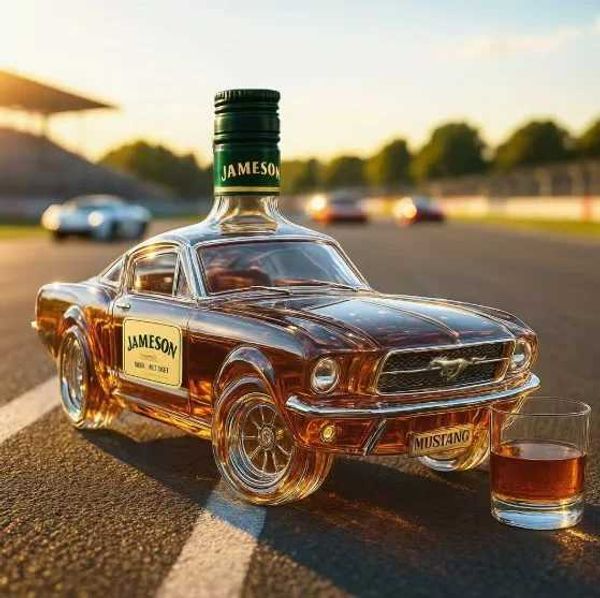 Creative Car Whiskey Bottle Collection Storage Bar Decoration He Restaurant Chr…