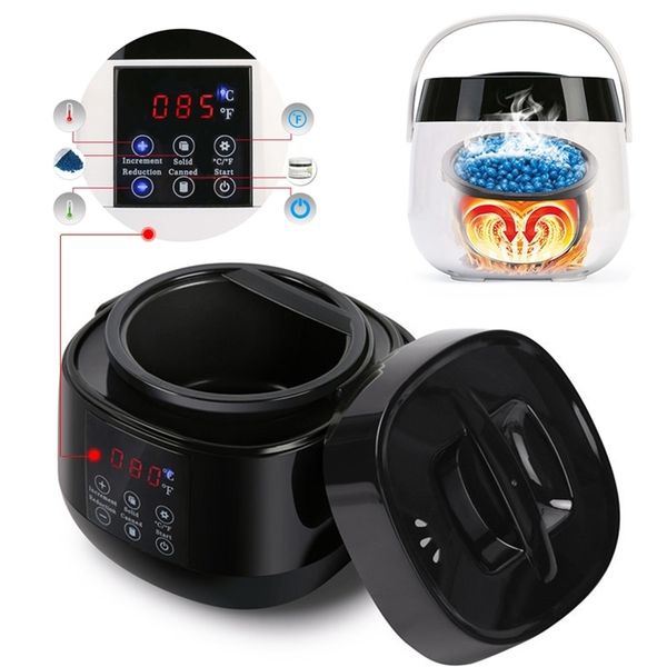 500CC Wax Heater Warmer Hair Removal Wax Machine SPA Body Epilator Paraffin Wax Pot Smart LCD Temperature Display 251024