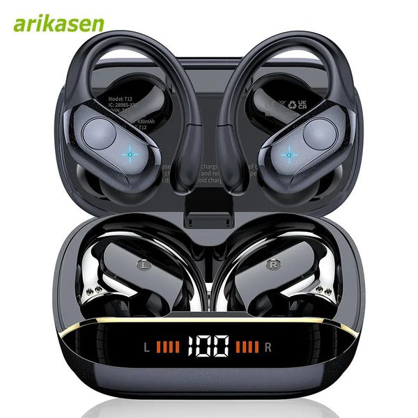 TWS Bluetooth V54 Headphones Wireless IPX7 Waterproof LED Digital Display Sports Earphones Noise Reduction Waterproof Headsets 251024