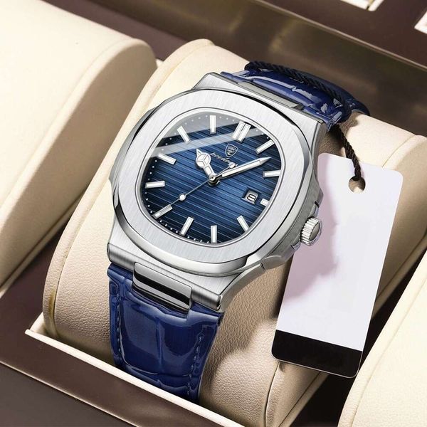 Swiss Brand Ultra-Thin Men's New Waterproof Luminous Quartz Watch Live