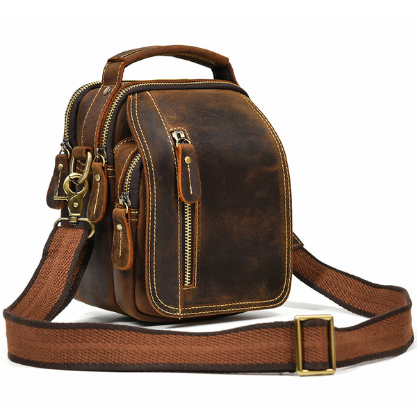 Retro waist bages large-capacity genuine leather small multi-functional crossbody bags casual single-shoulder bag men, Coffee
Retro waist bages large-capacity genuine leather small multi-functional crossbody bags casual single-shoulder bag men, Coffee
