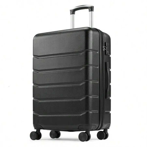20 Inch Hardside Luggage Suitcase TSA Lock Spinner Wheel Carry On ExpandableBlack W251028