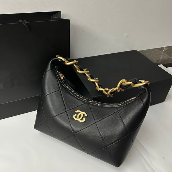 New Fall and Winter Styles bowling bag suede Luxury Designer Hobo Bags 25k Golden Hardware Shoulder Bag Zipper Closure Handbag Fashion Women Casual leather moon bag .