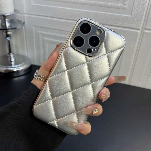 Luxury Bright Glossy Bumper Case For iPhone 16 15 14 Plus 13 12 Pro Max Electroplating or Camera Flim Cover H251029
