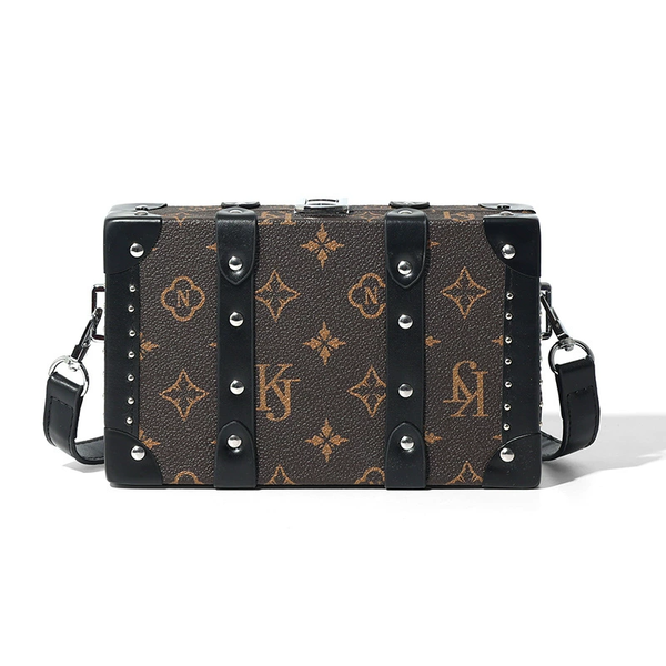 Fashion women cross body single-shoulder bages trendy hard-shell box bags unique small square bag men, Brown
Fashion women cross body single-shoulder bages trendy hard-shell box bags unique small square bag men, Brown