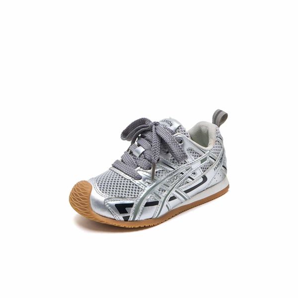 2025 Spring Toddler Kid Breathable Orbit Metallic Rubber Mesh Sneaker Children …